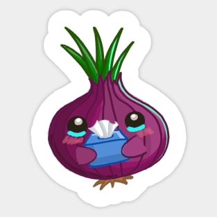 Onion cry Sticker